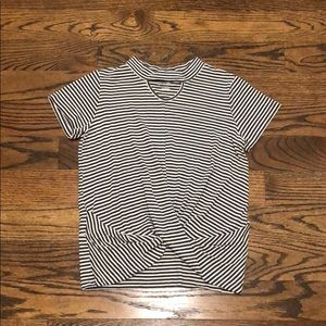 Girls short sleeve tee from art class with stripes